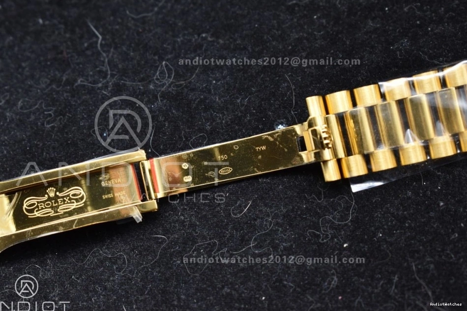 VR3255 658 Gold Day Dial YG On Stretchable Date Weight) Best 1:1 President (Gain ARF 40 228238 Edition Bracelet Roman 0513